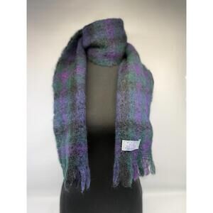 Vintage Highland Home Industries Scarf Mohair Wool Scotland 1960sHeritage Tartan